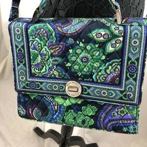 Vera Bradley Blue Rhapsody Julia Purse Handbag Cro